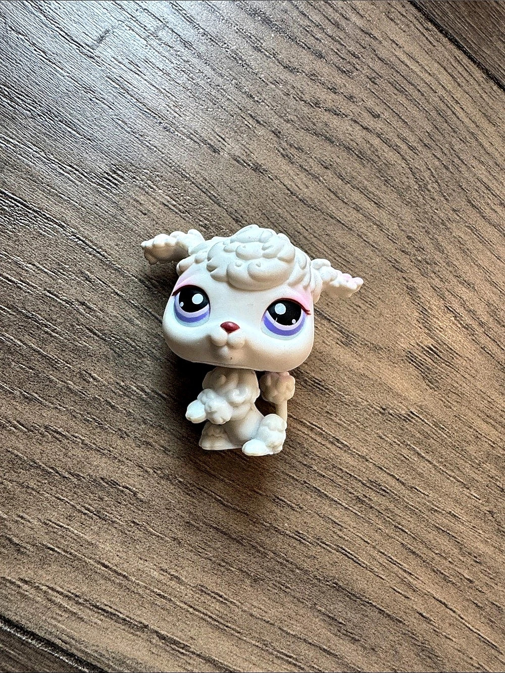 Hasbro Littlest Pet Shop Poodle #101 White & Pink Figure